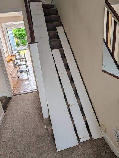 Old Melamine shelving