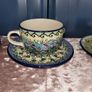 Boleslawiec pottery- cups and saucers Image 4