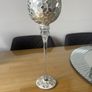 Pair of decorative glass mosaic goblet candle holders Image 3