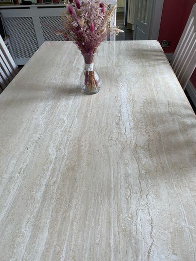 Marble Dinning Table + 8 Chairs