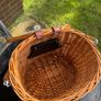 Rattan bicycle basket with lid Image 3