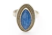 925 Vintage Sterling Silver Marquise Kyanite Ring