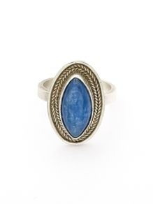 925 Vintage Sterling Silver Marquise Kyanite Ring