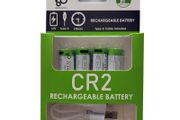 CR2 Rechargeable Li-ion Batteries 3.7V 300mAh USB-C Charging Cable 4 Pack