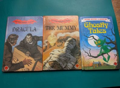 Vintage Ladybird Horror & Mystery Classics: 3-Book First Edition Lot (Dracula, The Mummy, Ghostly Tales)