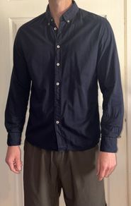 Navy Cotton Shirt