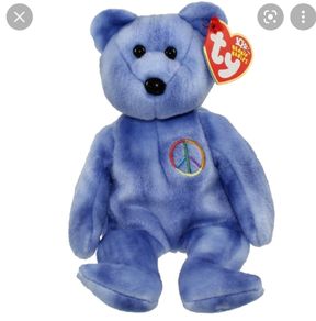 TY Beanie Baby Peace Blue