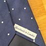 Drake's London Polka Dot Handmade 100% Silk Tie Image 8