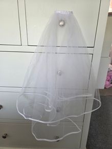 white Communion veil for sale
