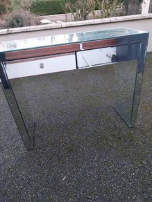 Mirrored console table
