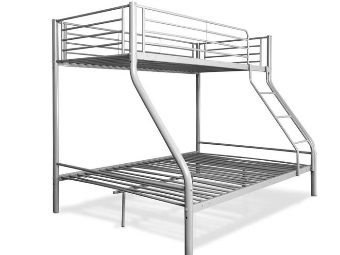 Grey Double Metal Bunk Bed 219 Free Delivery