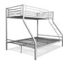Grey Double Metal Bunk Bed 219 Free Delivery Image 2