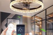 30W Ceiling Fan with Light, Dimmable Ceiling Fan Lamps with Remote Control &amp; Bluetooth APP, 3 Color Temperature &amp; 6 -Wind Speed Ceiling Fan Light for Bedroom Living Room (FREE POSTAGE)