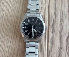 Seiko 5 5 Sports Field Automatic 39.4mm Black Dial Bracelet Watch SRPG27K1