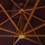 Hanging Parasol with Pole Bordeaux Red 3x3 m Solid Fir Wood Image 5