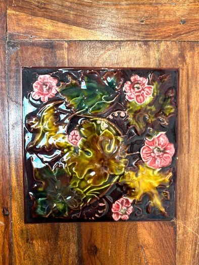3 Old Decorative Ceramic Tiles