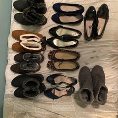 10 Pairs of heels and boots all size 5 uk