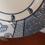 Fabulous & Unusual Large Blue and White 12.5" Charger or Display Plate by Wood & Sons in the Aesthetic Movement Inspired "Arabesque" Pattern Image 6