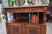 Antique Walnut Buffet / Sideboard with Marble Top