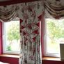Bedroom Curtains. Price now reduced to. Pelmet boards X 2. Swags and Tails for 2 pairs of Curtains. Image 2