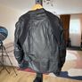 Leather motorbike jacket Image 3