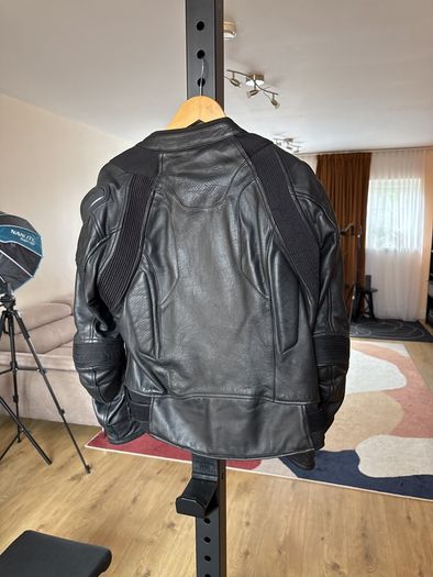 Leather motorbike jacket