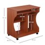 Multi Storage Compact Work Desk, with Wheels Image 2