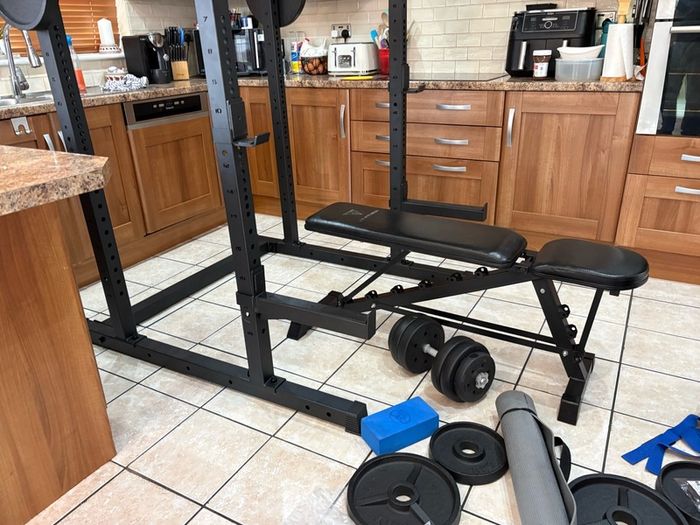 Unbelievable Gym Weightlifting System Complete Set Up!!
