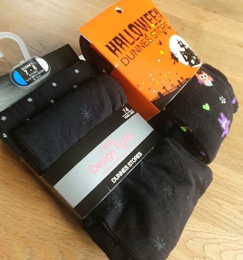 Halloween New with Tags Great 3 Themed Girls Tights Age 7 to 8 Yrs