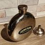 Vintage Jameson Irish Whiskey Round Hip Flask Collectible Barware Image 8