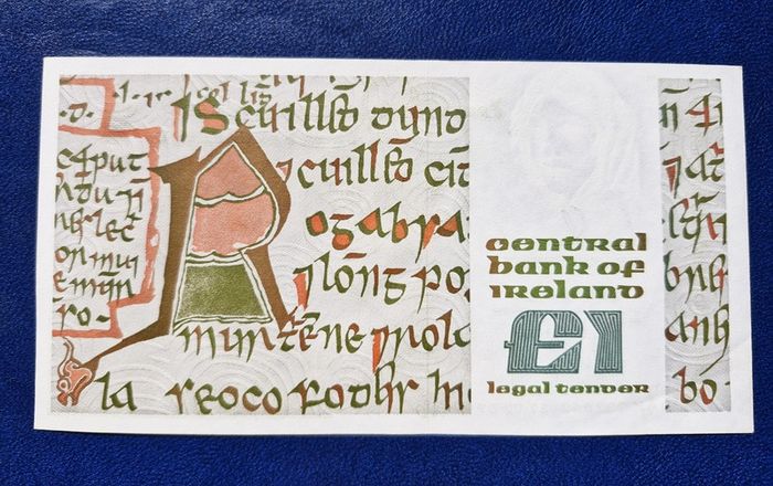 Set of 5 In Sequence Ireland 1 Pound 1989  (HAK) Banknote's