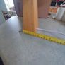 Wood Square Cone Table Lamp Cream Shade Image 8