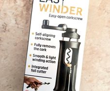 JML Easy Winder Wine Corkscrew Fully Removes The Cork No Pulling No Stuggle NEW