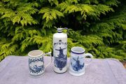 By post only set of blue delft items