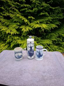 By post only set of blue delft items