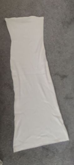 h&m cream bandeau dress