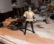 star wars Luke Skywalker & speeder bike