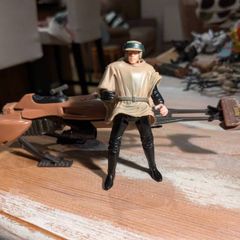star wars Luke Skywalker & speeder bike