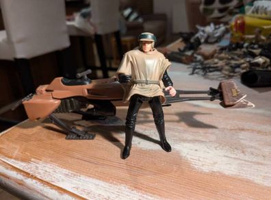 star wars Luke Skywalker & speeder bike