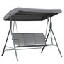 3 Seater Garden Swing Bench with Canopy Image 3