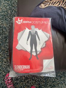 Slenderman Fancy Dress Costume - Size  Kids Large