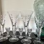Cocktail Set with lead hand cut crystal glasses & grape glass dispenser Image 3