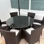 Rattan Patio Table and Chairs Image 2