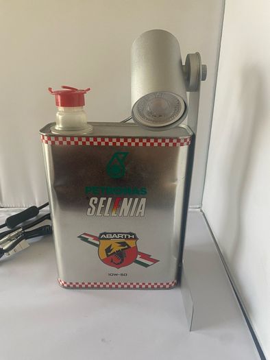 Oil can table lamp