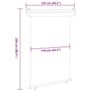 Balcony Side Awning 125x250 cm Grey Image 4