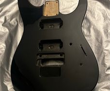 Jackson dinky Made in Japan 98 Solid Black Guitar Body.Factory original paint finish. Floyd tremolo ready perfect condition electric guitar parts accessories