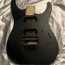 Made in Japan Jackson dinky Solid Black Guitar Body.Factory original paint finish. Floyd tremolo ready electric guitar parts accessories Image 2