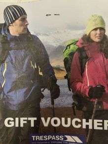 trespass gift voucher 100 euro