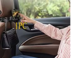 1Pc  Adjustable Car Seat Phone Holder with Headrest Mount -