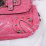 Guess Vintage Pink Croc Embossed Patent Leatherette Shoulder Bag Y2K Image 8